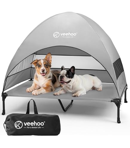 Amazon.com : Outrav Pet Cot with Canopy Shade Tent & Carry